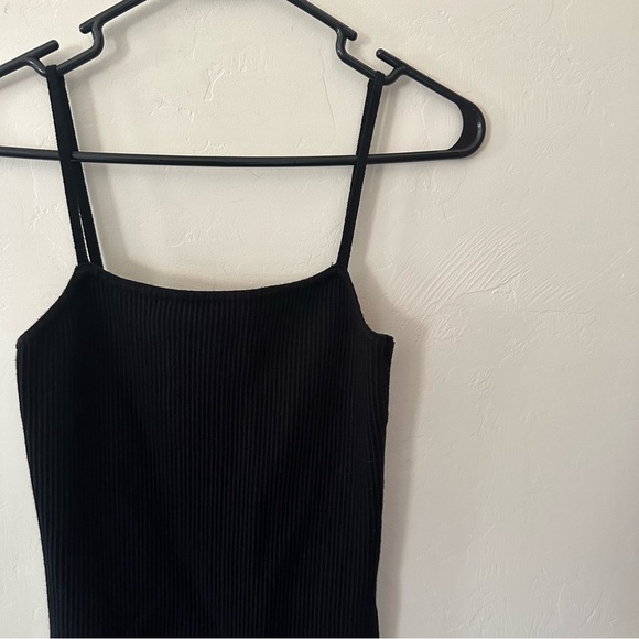 House of Harlow 1960 Black Ribbed Mini Dress - Picture 3 of 10
